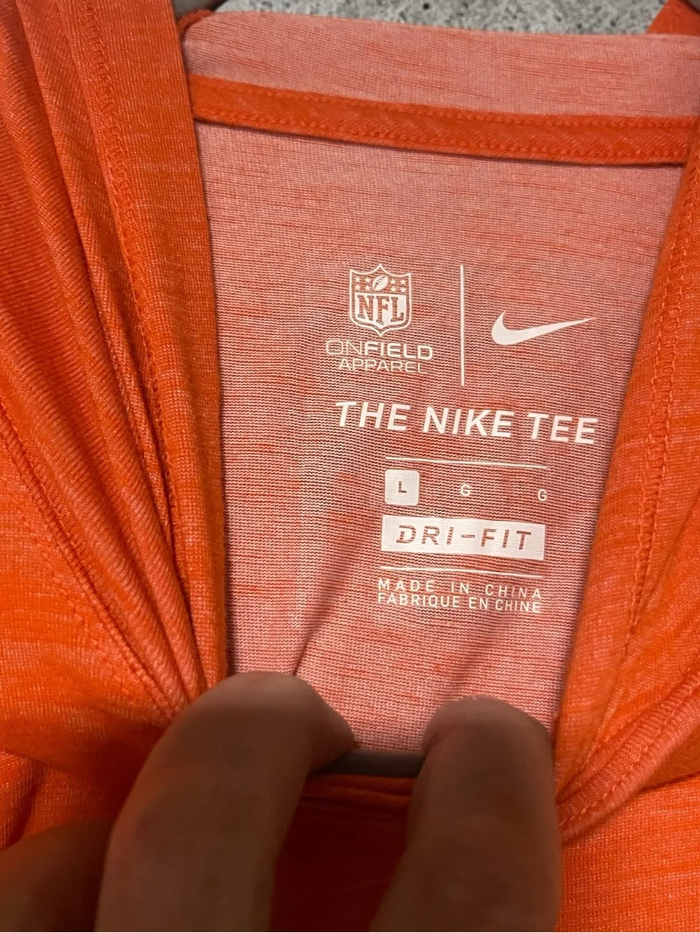 Nike Orange Dri-FIT NFL On-Field Team Tee